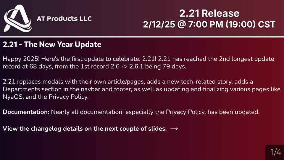 2.21 Release Slide 1