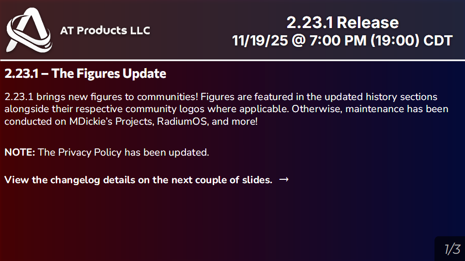 2.23.1 Release Slide 1